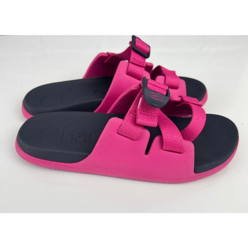 Chaco Chillos Girls Kids Slides JCH180316 Size US 5 Color Magenta - Picture 2 of 5